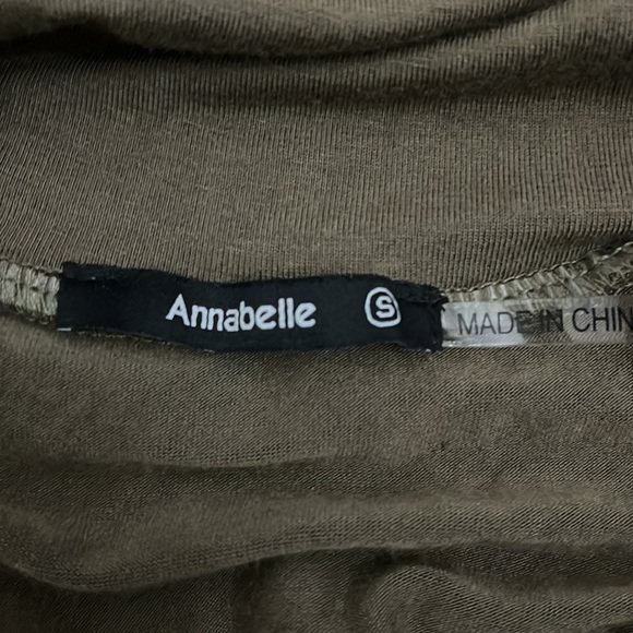 Annabelle olive cowl neck jumpsuit size small - Picture 2 of 2